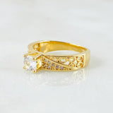 Solitaire Ring 3.5gr / T4 3/4 / 18K Yellow Gold *