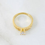 Solitaire Ring 3.5gr / T4 3/4 / 18K Yellow Gold *