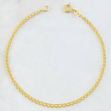 Pulso Chino 1.85gr / 7 1/2 in / 2mm Oro Amarillo +1 18K *
