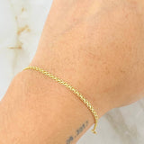 Pulso China 2.05gr / 7 1/2 in / 2.2mm Oro Amarillo +1 18K *