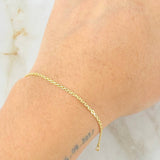 Pulso China 1.3gr / 7 1/2 in / 1.5mm Oro Amarillo +1 18K ©