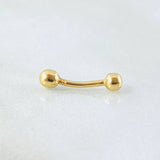 Belly Button Piercing 0.25gr / 1/2 in / 18K Yellow Gold *