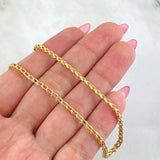 Cadena Franco 6.75gr / 23 1/2 in / 2mm Oro Amarillo +3 18K ©