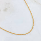 Cadena Cubana 4.7gr / 17 3/4 in / 1.7mm Oro Amarillo +1 18K ©