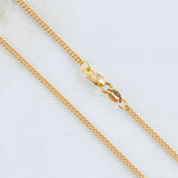 Cadena Cubana 6.2gr / 23 1/2 in / 1.7mm Oro Amarillo +1 18K ©