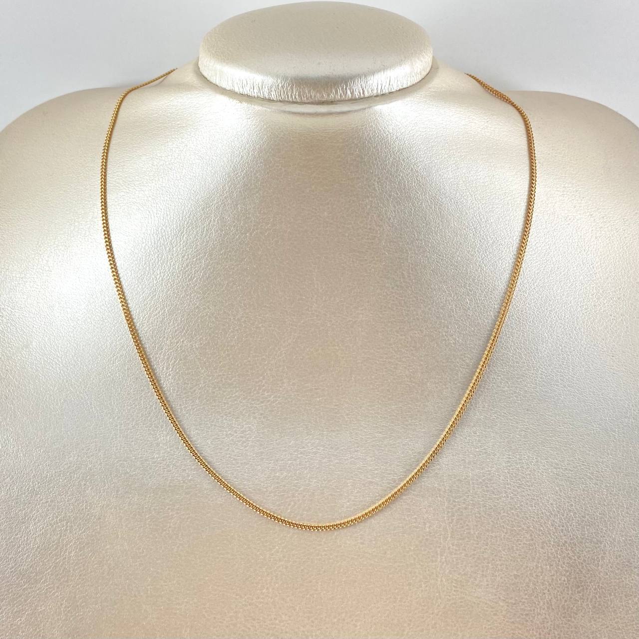 Cadena Cubana 4.75gr / 17 3/4 in / 1.7mm Oro Amarillo +1 18K