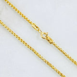 Cadena Veneciana 8.3gr / 17 3/4 in / 1.8mm Oro Amarillo +3 18K *