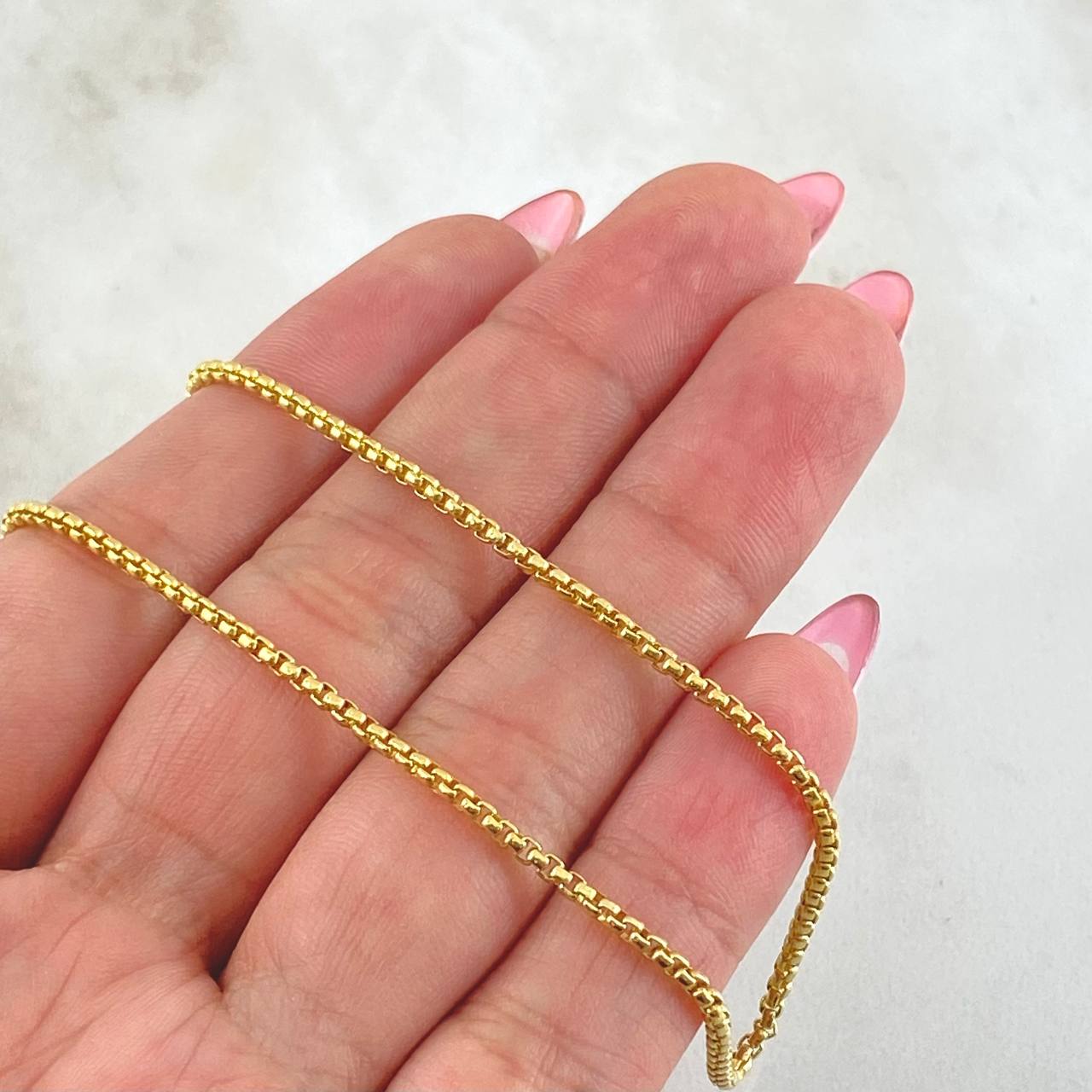 Cadena Veneciana 8.3gr / 17 3/4 in / 1.8mm Oro Amarillo +3 18K *