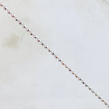 Cadena Militar 4.8gr / 19 3/4 in / 1.4mm Oro Blanco +3 18K *