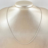 Cadena Militar 4.8gr / 19 3/4 in / 1.4mm Oro Blanco +3 18K *