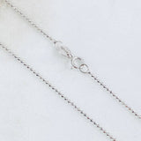 Cadena Militar 1.7gr / 17 3/4 in / 1mm Oro Blanco +3 18K ©