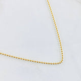 Cadena Militar 2gr / 17 3/4 in / 1mm Oro Amarillo +3 18K *