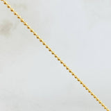 Cadena Militar 2gr / 17 3/4 in / 1mm Oro Amarillo +3 18K