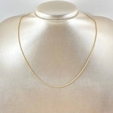 Cadena Militar 3gr / 17 3/4 in / 1.2mm Oro Amarillo +3 18K *