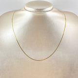 Cadena Plana 1.35gr / 17 3/4 in / 1.3mm Oro Amarillo +3 18K *
