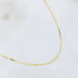 Cadena Espejo 0.85gr / 15 3/4 in / 0.85mm Oro Amarillo +3 18K *