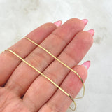 Cadena Espejo 0.85gr / 15 3/4 in / 0.85mm Oro Amarillo +3 18K *