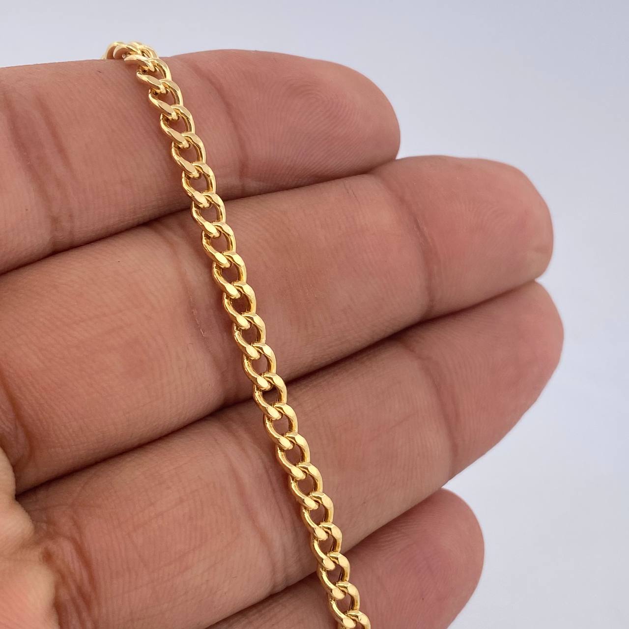 Cuban Bracelet 3.85gr / 19.5cm / +1 18K Gold &