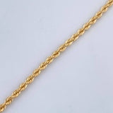 Rope Bracelet 1.2gr / 18.7cm / +3 18K Gold &