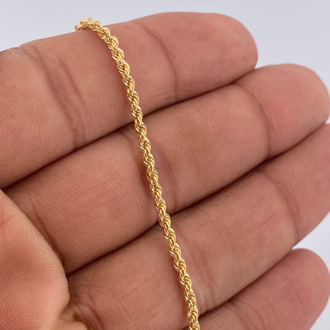 Rope Bracelet 1.2gr / 18.7cm / +3 18K Gold &