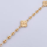 Bracelet GC Trebol 4.3gr / 19cm / 3mm Diamond Cut Yellow Gold 18K &
