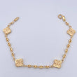 Bracelet GC Trebol 4.3gr / 19cm / 3mm Diamond Cut Yellow Gold 18K &