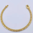 Pulso Cubano Infinito 8.5gr / 20.58cm / 6.2mm Diamantado Oro Amarillo +2 18K $