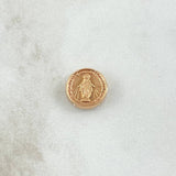Charm Virgin Milagrosa Drum 0.7gr / 1.2cm / Stamped Rose Gold