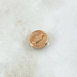Charm Virgin Milagrosa Drum 0.7gr / 1.2cm / Stamped Rose Gold