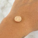 Charm Virgin Milagrosa Drum 0.7gr / 1.2cm / Stamped Rose Gold