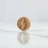Charm Virgin Milagrosa Drum 0.7gr / 1.2cm / Stamped Rose Gold