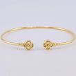 Pulso Aro Trebol Diamantado 3.6 g / 7 in / 1.8 mm Oro Amarillo 18K