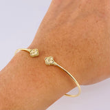 Pulso Aro Trebol Diamantado 3.6 g / 6 3/4 in / 1.8 mm Oro Amarillo 18K