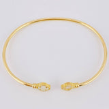 Pulso Aro Trebol Nacar Blanco 3.5 g / 7 1/4 in / 1.8 mm Oro Amarillo 18K