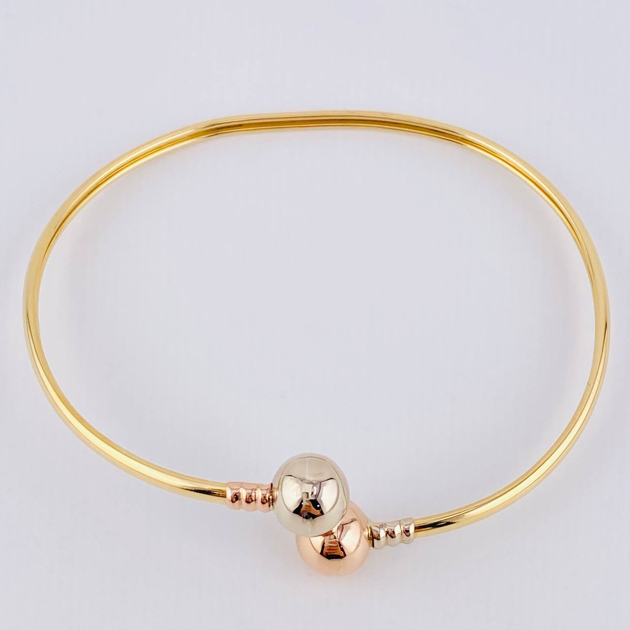 Pulso Aro Tú Y Yo 4.6gr / 7 in / 2.6mm Tres Oros 18K