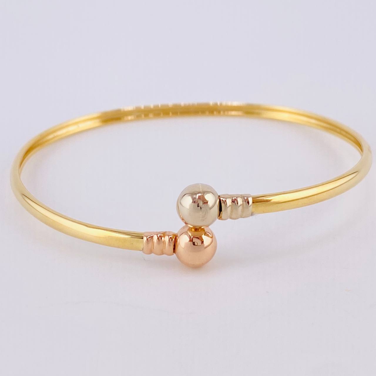 Pulso Aro Tú Y Yo 4.2gr / 7 in / 2.6mm Tres Oros 18K