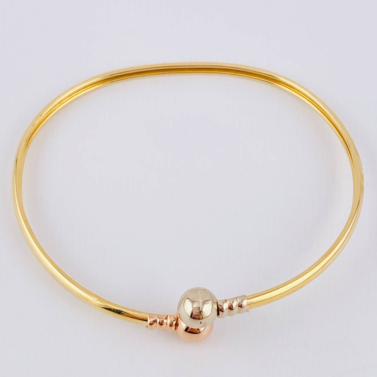 Pulso Aro Tú Y Yo 4.3gr / 7 in / 2.6mm Tres Oros 18K *