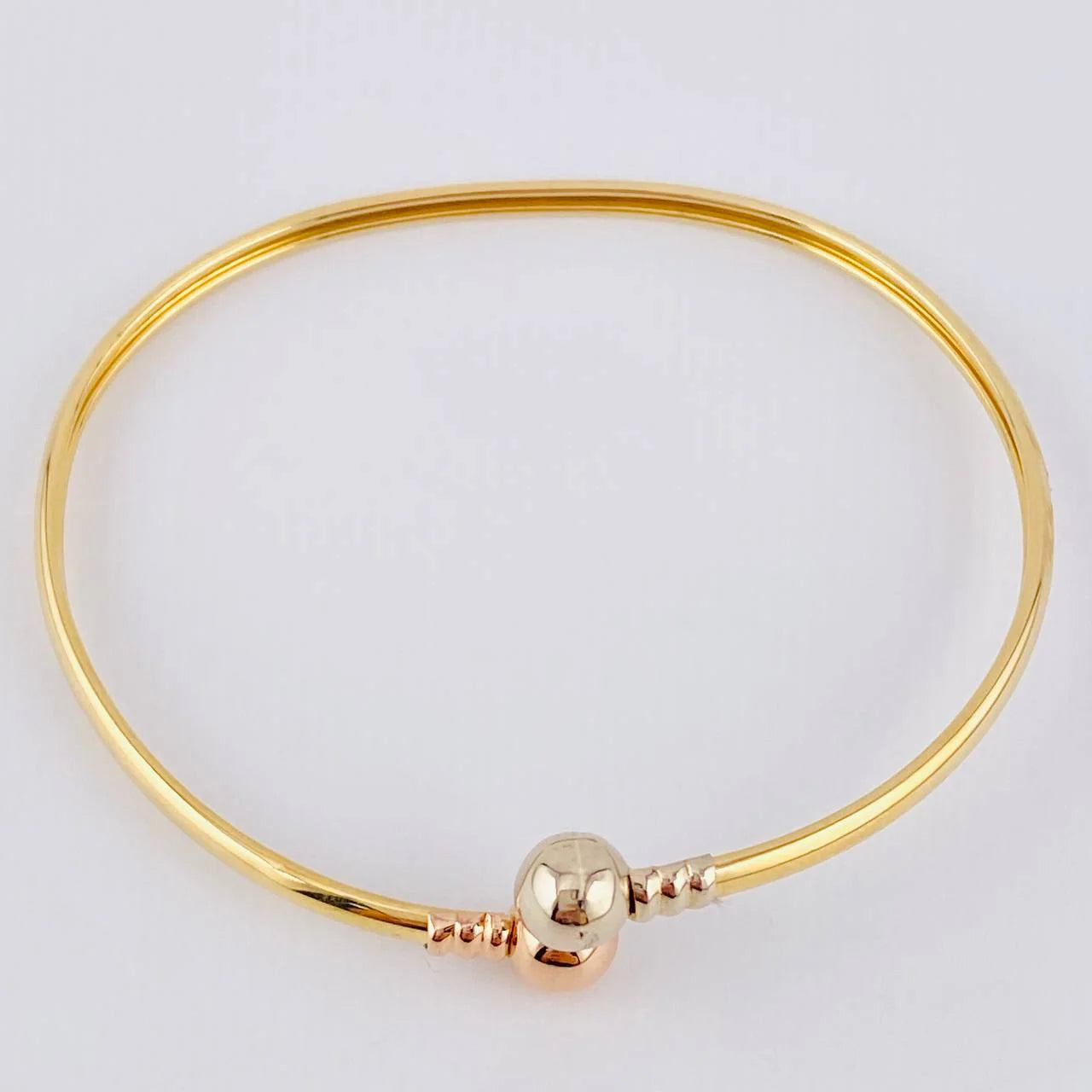 Pulso Aro Tu Y Yo 4.15 g / 7 1/4 in / 1.6 mm Tres Oros 18K