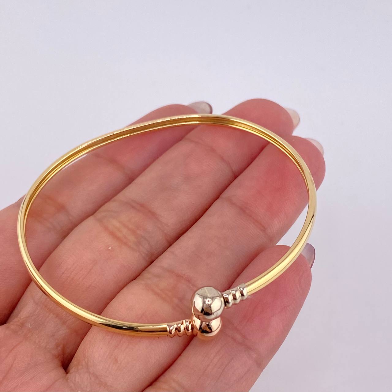 Pulso Aro Tú Y Yo 4.25gr / 7 in / 2.6mm Tres Oros 18K ©