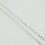 Cadena Cubana 14.6gr / 25 1/2 in / 5.1mm Plata 925