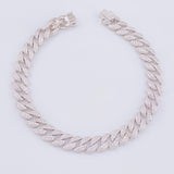 Thick Cuban Links Bracelet 18.8gr / 8 1/4 in / 8.3mm Silver 925