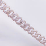 Thick Cuban Links Bracelet 18.8gr / 8 1/4 in / 8.3mm Silver 925