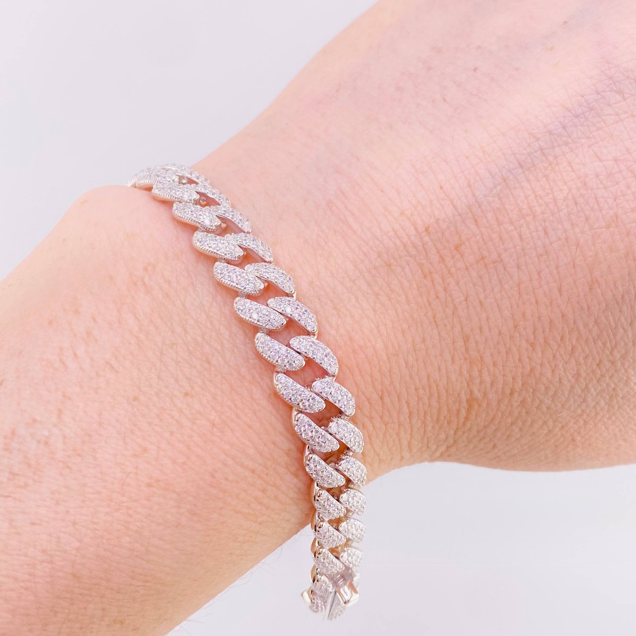 Thick Cuban Links Bracelet 18.8gr / 8 1/4 in / 8.3mm Silver 925