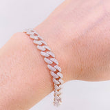 Thick Cuban Links Bracelet 18.8gr / 8 1/4 in / 8.3mm Silver 925