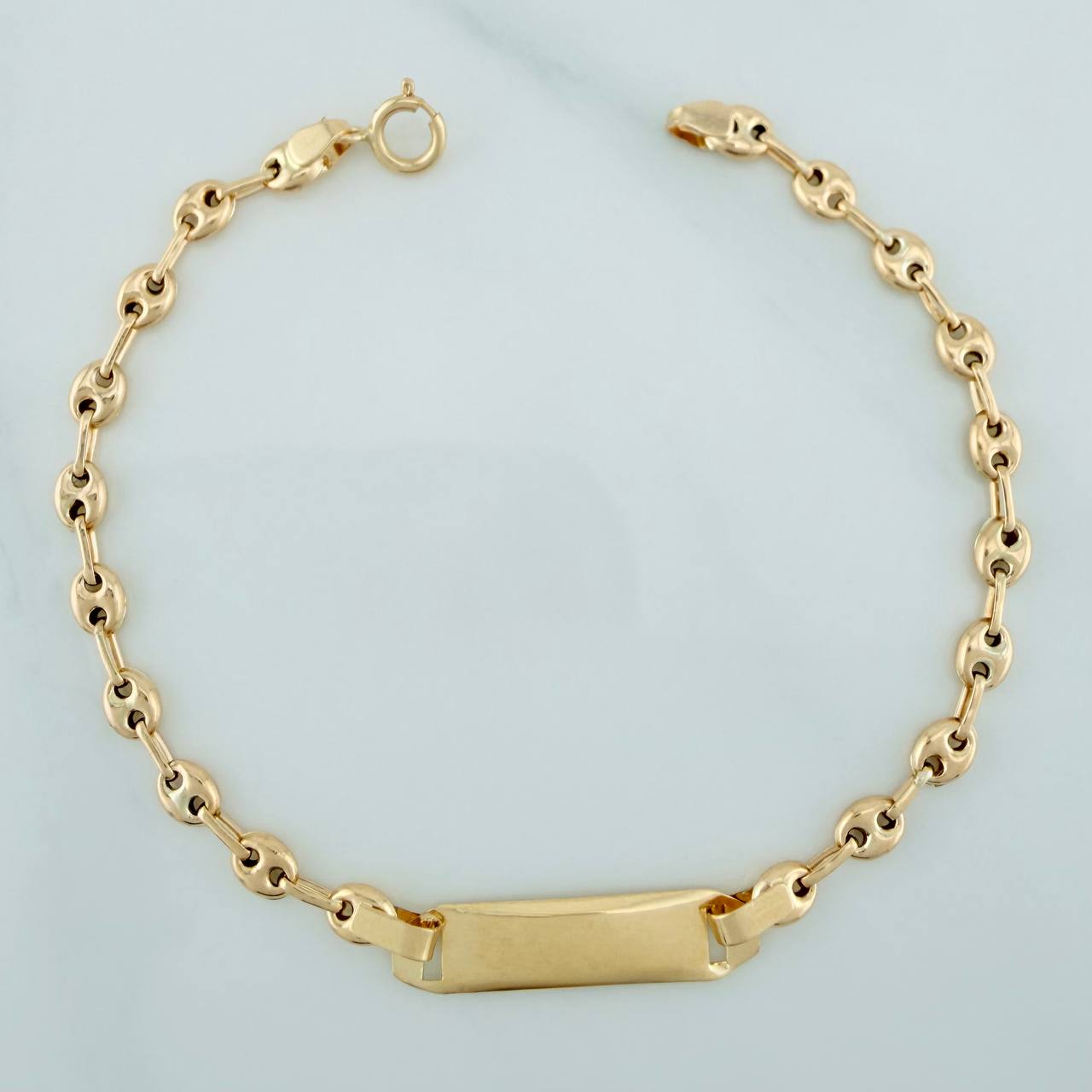 Pulso Bebé GC Placa Octagonal 2gr / 6 3/4 in / 3mm Oro Amarillo 18K %