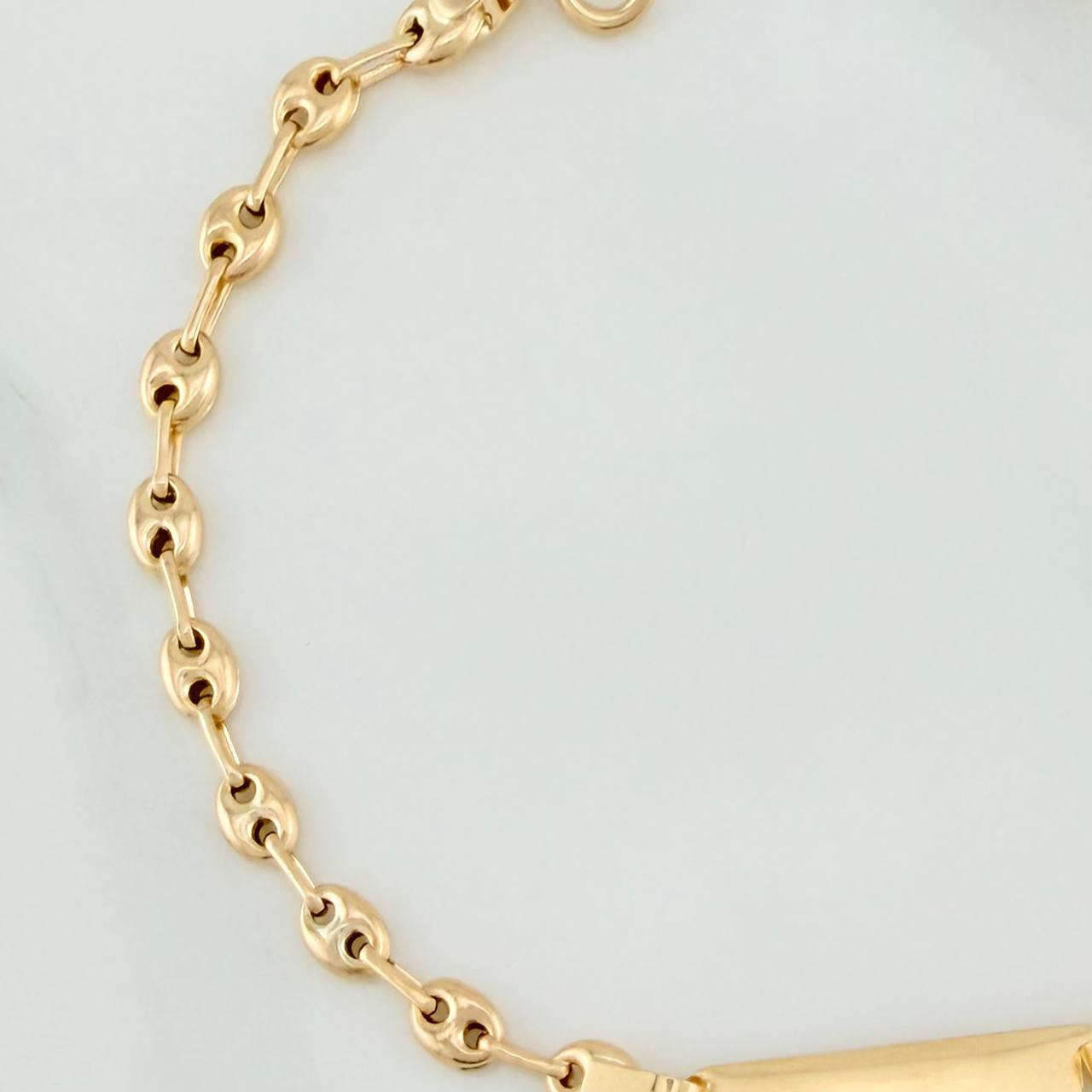 Pulso Bebé GC Placa Octagonal 2gr / 6 3/4 in / 3mm Oro Amarillo 18K %