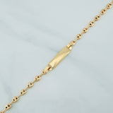 Pulso Bebé GC Placa Octagonal 2gr / 6 3/4 in / 3mm Oro Amarillo 18K %