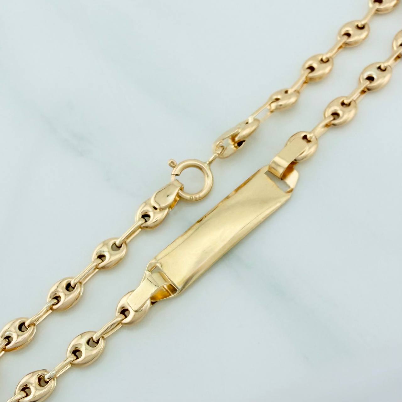 Pulso Bebé GC Placa Octagonal 2gr / 6 3/4 in / 3mm Oro Amarillo 18K %