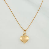 Set Cadena y Dije Veneciana+ Corazón 1.15gr / 17 3/4 in / 0.3mm Oro Amarillo 18K $