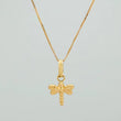 Set Cadena y Dije Veneciana+Libelula 1.25gr / 17 3/4 in / 0.3mm Oro Amarillo 18K $